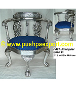 Silver Triangular Chair